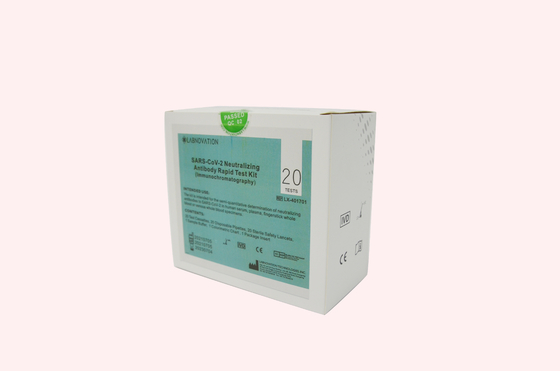 Detección rápida de neutralización Kit Lateral Flow Test Kits del anticuerpo del IVD para el viaje