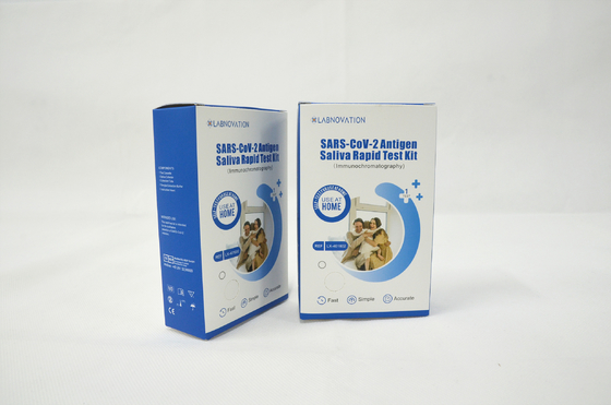 Embalaje de autoprueba de Kit Antigen Self Test Single de la saliva de Labnovation SARS CoV 2