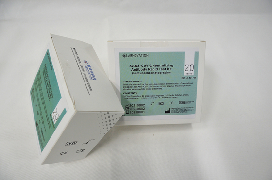 La exactitud del 95% agarra la prueba de neutralización Kit Immunochromatography del anticuerpo