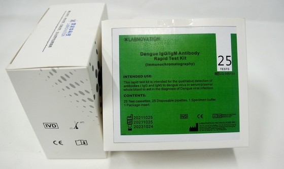 Equipos rápidos de la prueba de IgG IgM de la dengue de las pruebas del ODM IVD 25 del OEM
