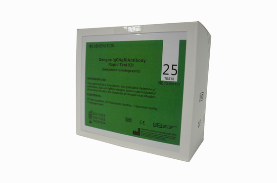 30ul pequeño equipo ISO 13485 de la prueba de Igm Igg del anticuerpo de la dengue de los especímenes