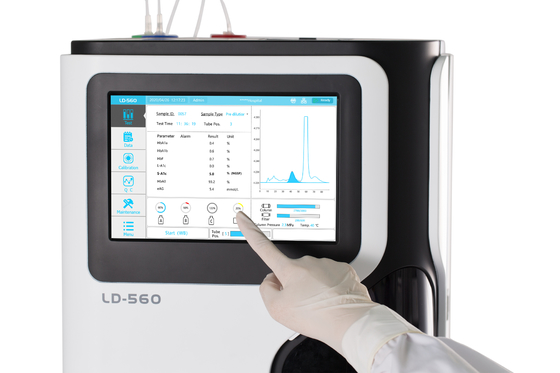 Analizador completamente automático de la prueba de LD-560 HbA1c de la capacidad grande rápida HbA1c del analizador