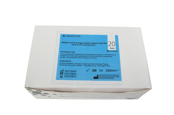 Dispositivo Immunochromatography de la prueba de la saliva de Labnovation de la exactitud del 98,02 por ciento