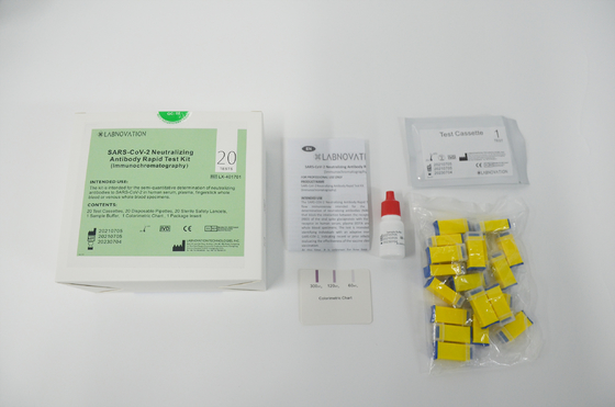 Una prueba de neutralización Kit Lateral Flow Immunoassay Intended del anticuerpo de Covid del paso