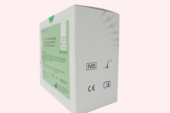 Prueba de neutralización del equipo 20 de la prueba del anticuerpo del ODM COVID-19 del OEM por la caja