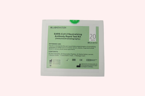 Plasma de neutralización profesional del suero de la sangre entera 10uL del equipo 20uL de la prueba del anticuerpo