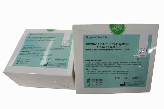 Prueba rápida Kit Antibody de IgG IgM del anticuerpo de la prueba de la detección cualitativa rápida del equipo ISO9001