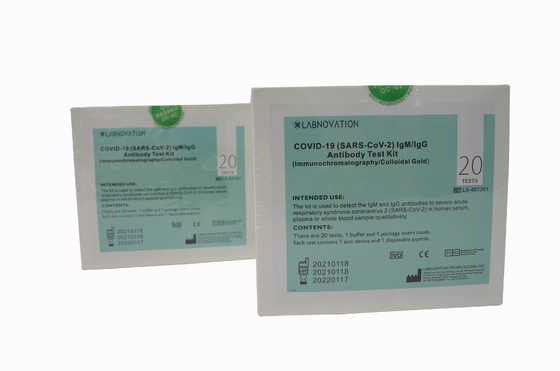 Prueba rápida Kit Antibody de IgG IgM del anticuerpo de la prueba de la detección cualitativa rápida del equipo ISO9001