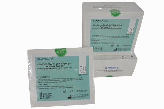 Detección rápida Kit High Accuracy del anticuerpo de la prueba del equipo 20 del anticuerpo rápido de las pruebas CoV-19 IgG/IgM