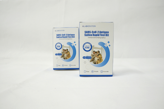 Embalaje de autoprueba de Kit Antigen Self Test Single de la saliva de Labnovation SARS CoV 2