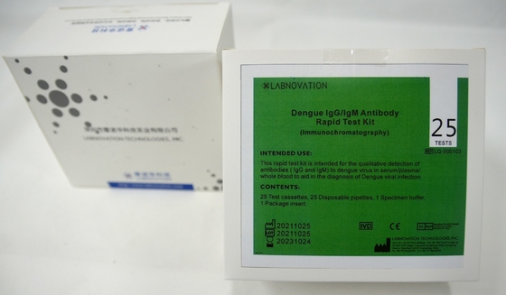 Prueba Kit For Hospital Clinic de ISO13485 15 Min Dengue Antibody IgM IgG