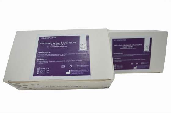 Prueba rápida Kit Combo Antigen Influenza A de la gripe de la esponja orofaríngea y equipo de la prueba de B
