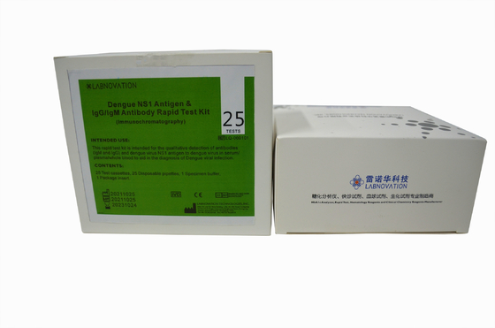Equipo rápido combinado de la prueba de la prueba del anticuerpo del antígeno de la dengue de la exactitud del OEM el 95%