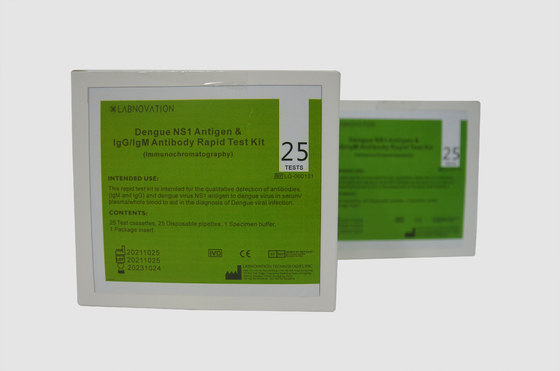 Equipo rápido combinado de la prueba del antígeno de Kit Cassette NS1 de la prueba de la dengue del anticuerpo de IgG IgM