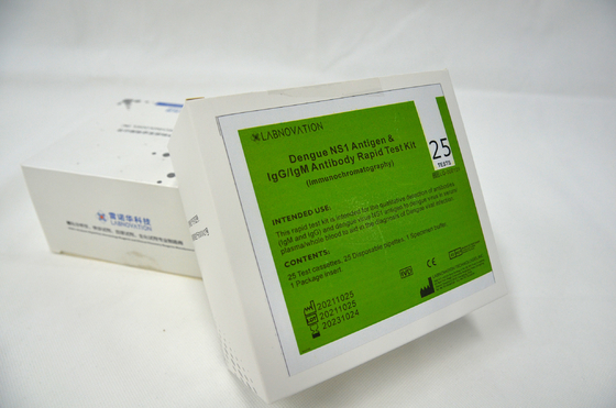Equipo rápido combinado 25PCS de la prueba NS1 AG de la dengue de ISO9001 IgG IgM