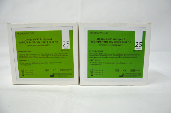 Equipo rápido combinado 25PCS de la prueba NS1 AG de la dengue de ISO9001 IgG IgM